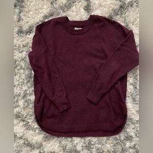 Sonoma Women's Deep Burgundy Crew Neck Sweater